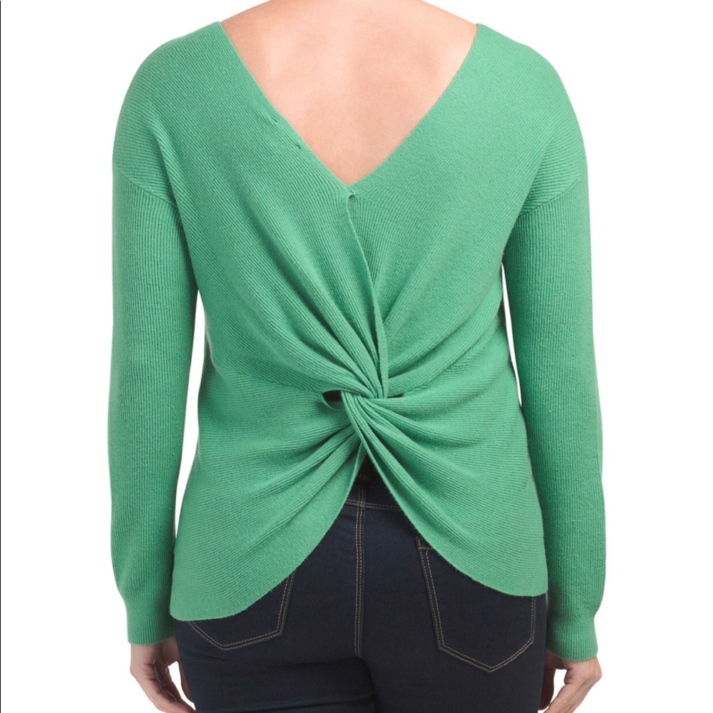 SPLENDID Sweater Wear Two Ways Twist Front